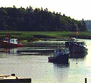 Boats on river