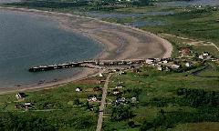 Port Maitland Wharf and Beach.